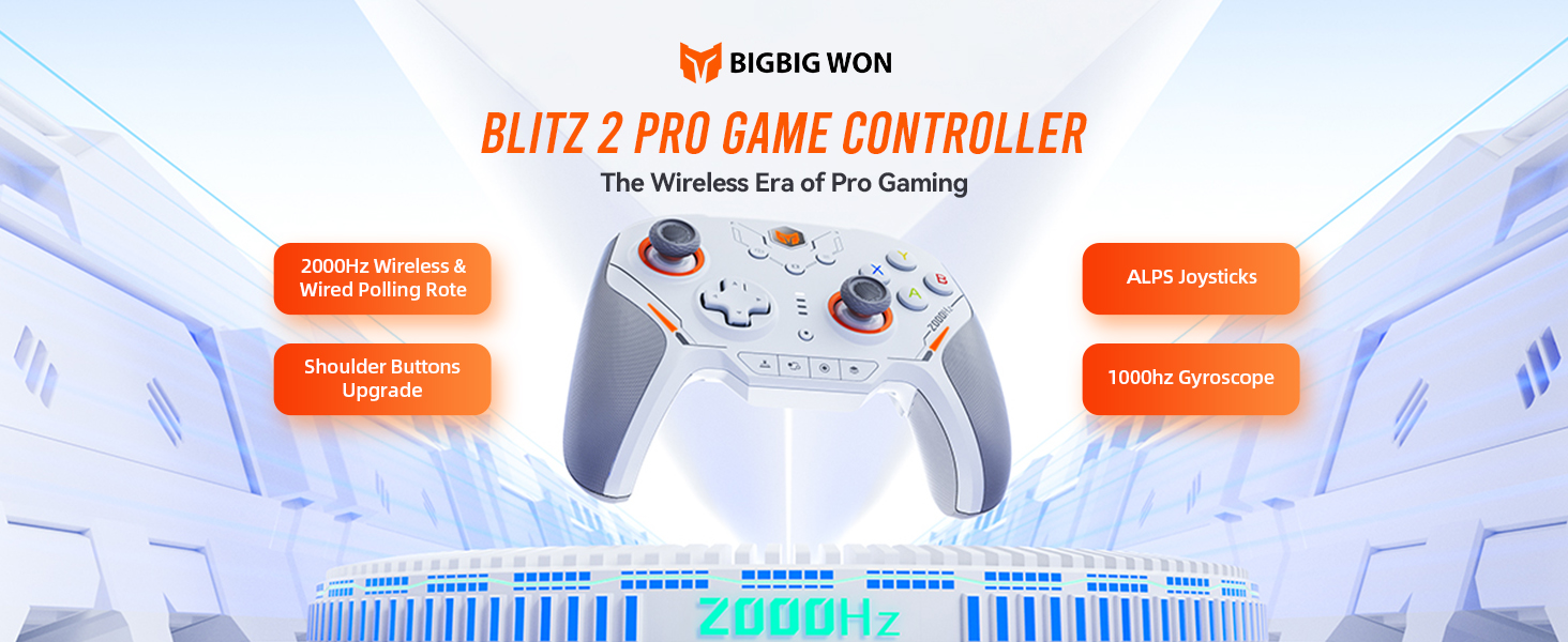 BIGBIG WON BLITZ 2 TMR Wireless Gaming Controller-Vistaroot