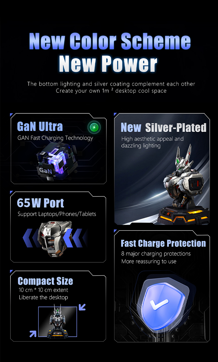 MOSHOW Wu Chenghou 65W Fast Charging Center CE FCC ROSH-Vistaroot