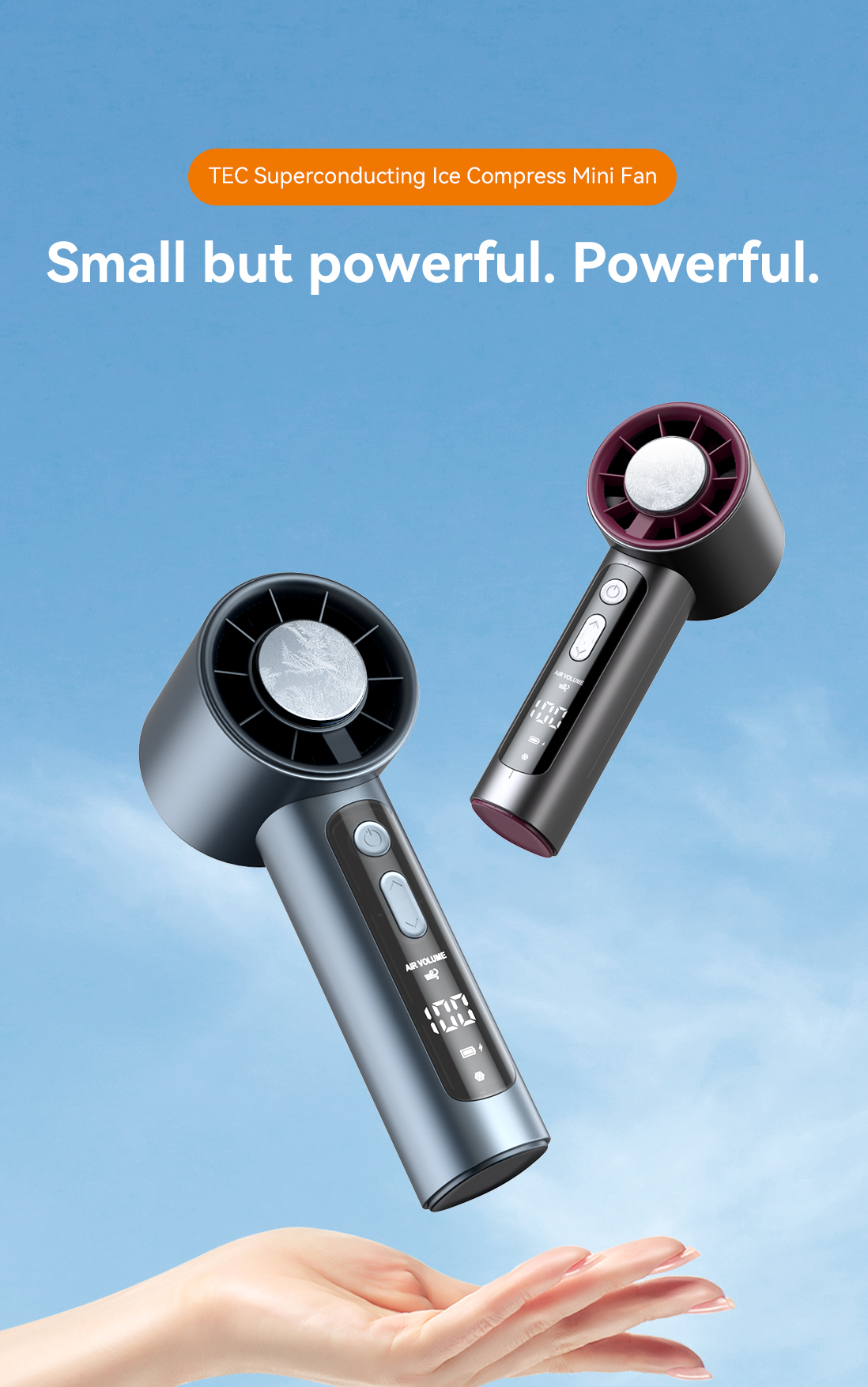 F02 Portable Turbo Fan with Ice Cooling-Vistaroot