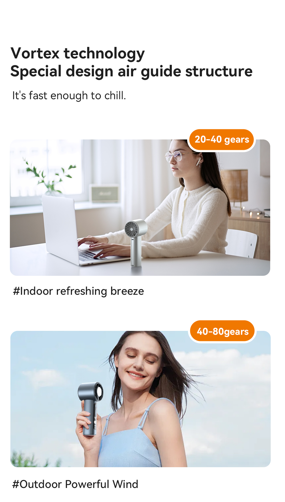 F02 Portable Turbo Fan with Ice Cooling-Vistaroot