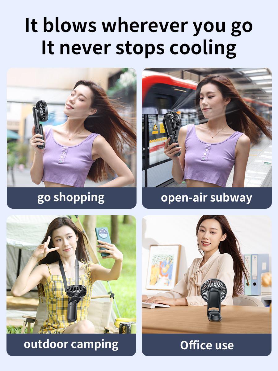 F18MAX Portable Handheld Fan – 6000mAh Battery-Vistaroot