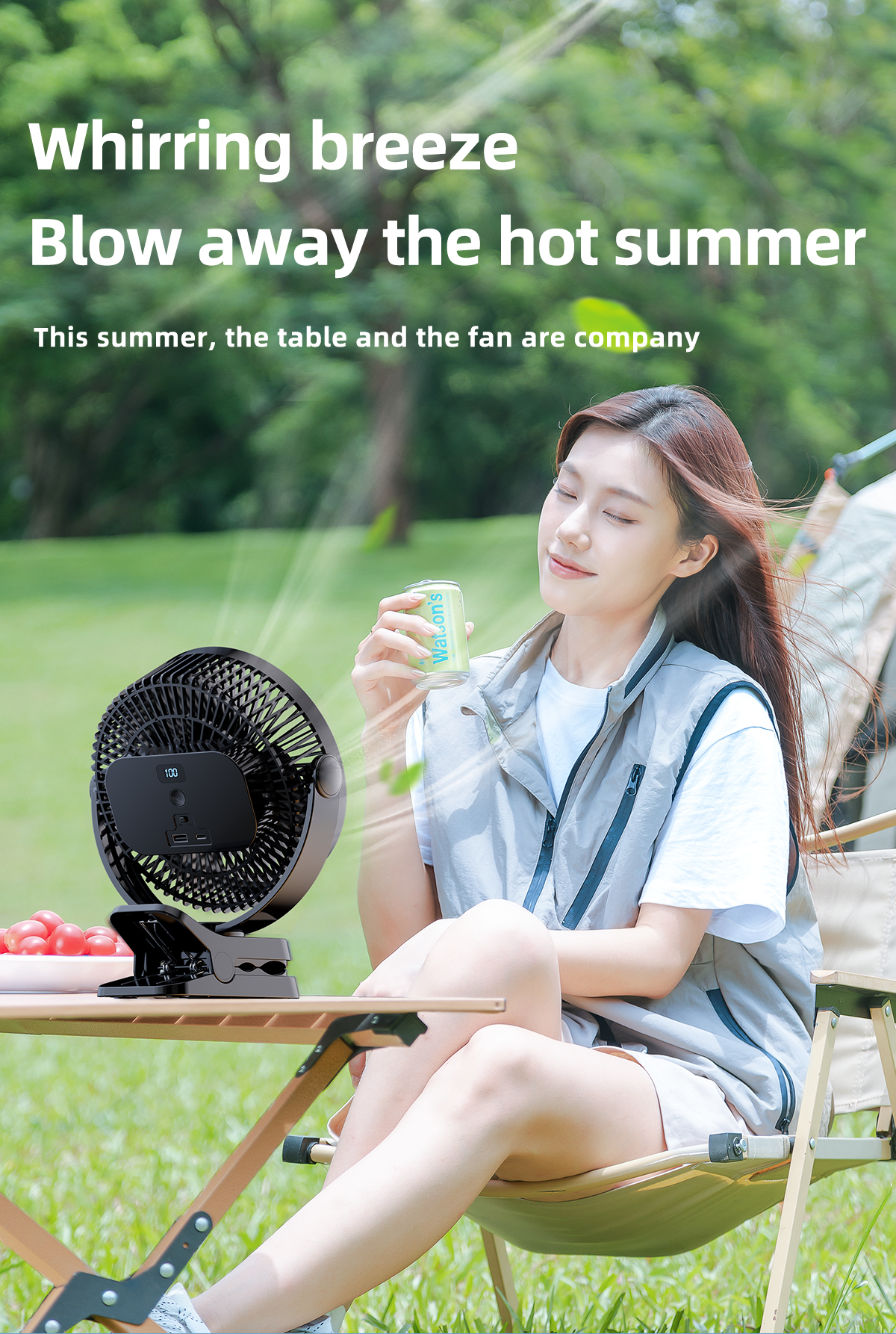 Wall Hanging & Clip Desk Fan-Vistaroot