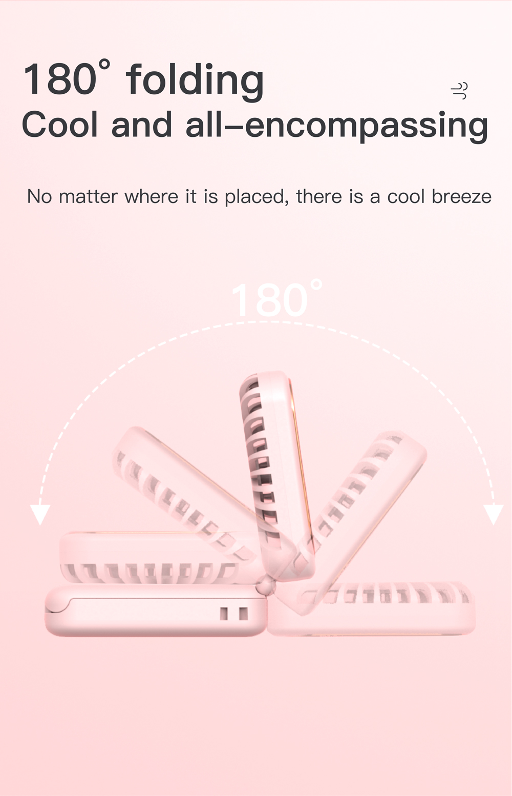 F28 2500mAh Foldable Mini Fan-Vistaroot