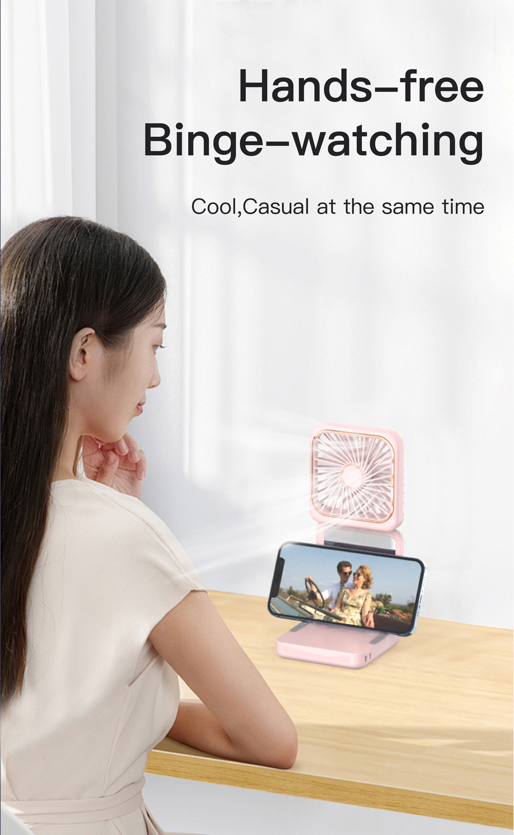 F28 2500mAh Foldable Mini Fan-Vistaroot