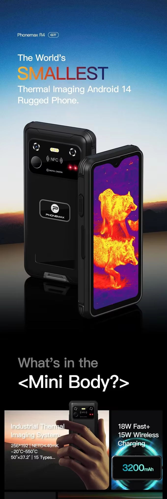 Phonemax R4GT Rugged Phone-Vistaroot