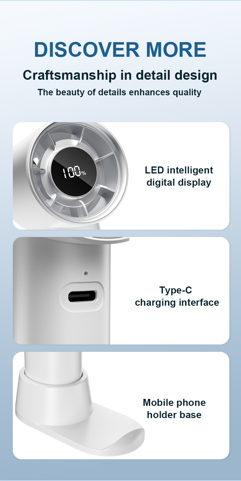 100 Speed Mini Handheld Fan F32-Vistaroot