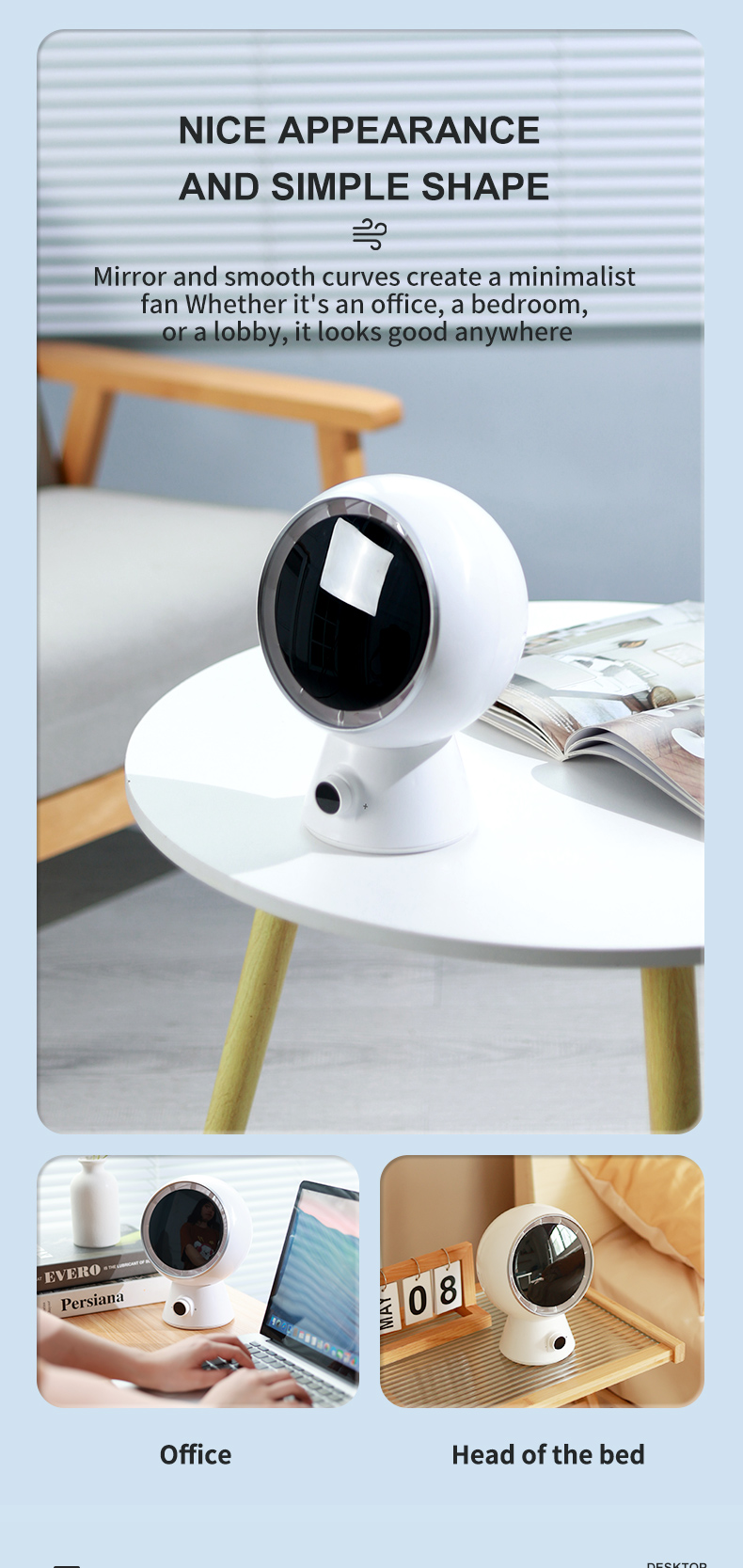 F35 Rotatable Table Fan-Vistaroot