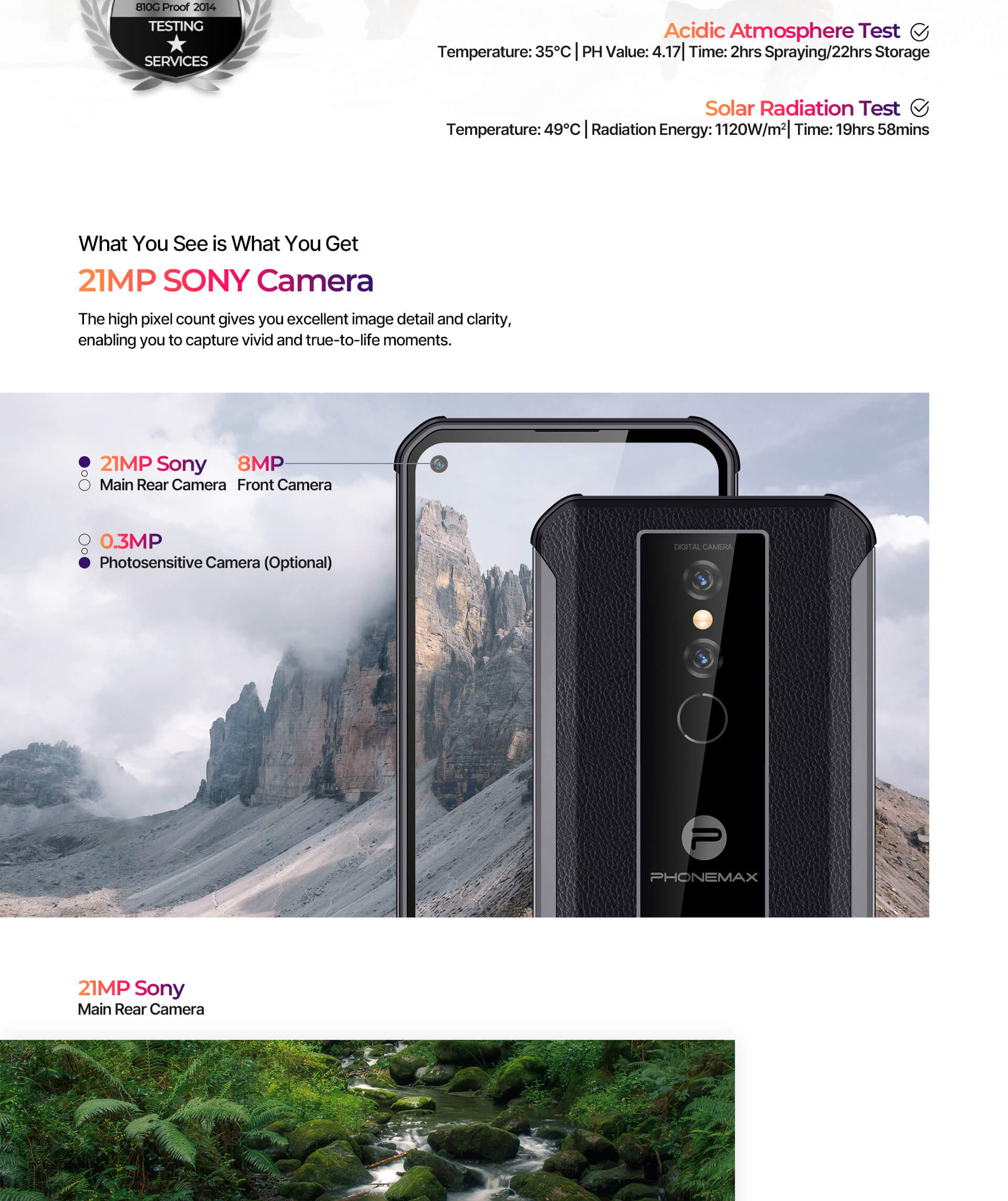 Phonemax P2 6100mAh Battery Rugged Phone-Vistaroot