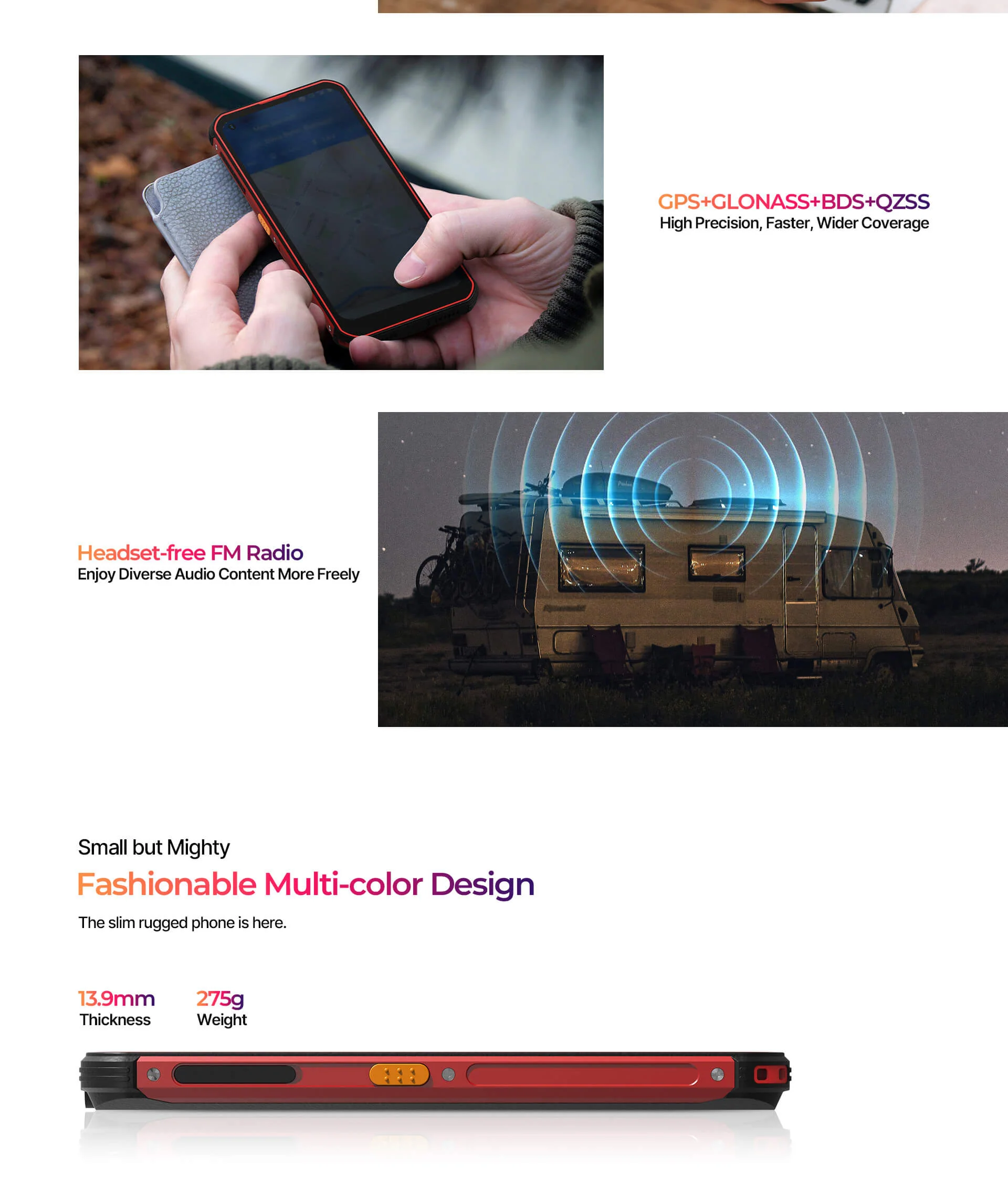 Phonemax P2 6100mAh Battery Rugged Phone-Vistaroot