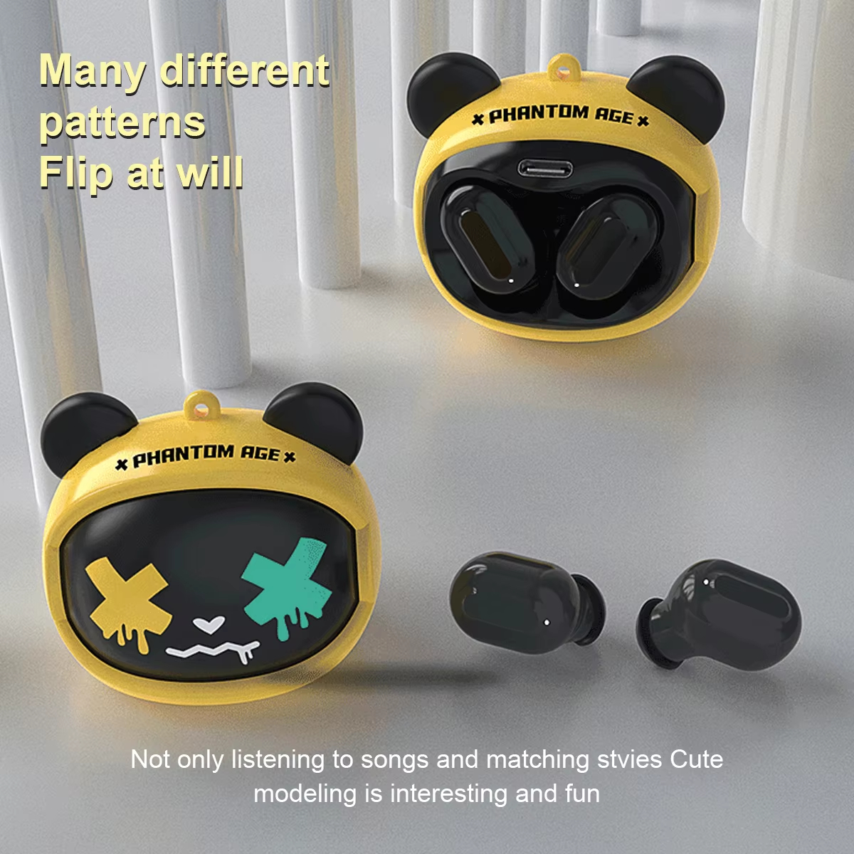 Face changer earbud with in ear noise cancellation and high appearance standards