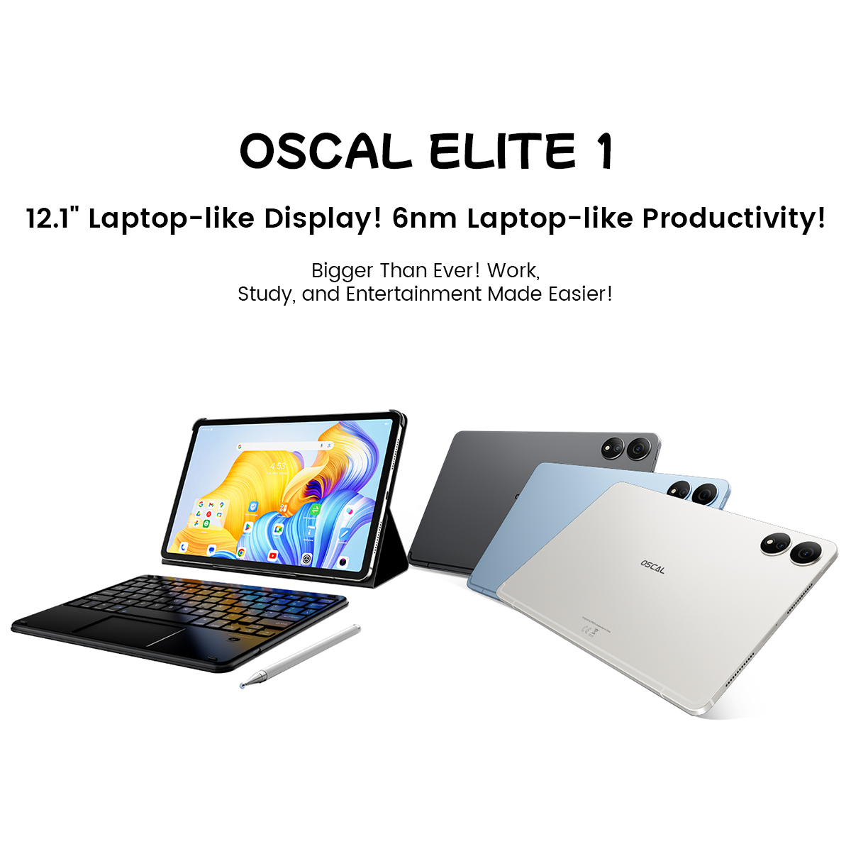 OSCAL ELITE 1 – 12.1″ 2.5K Display Android Tablet-Vistaroot