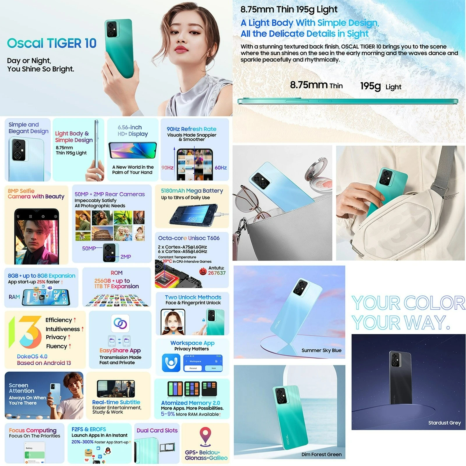 Oscal Tiger 10 Smartphone-Vistaroot