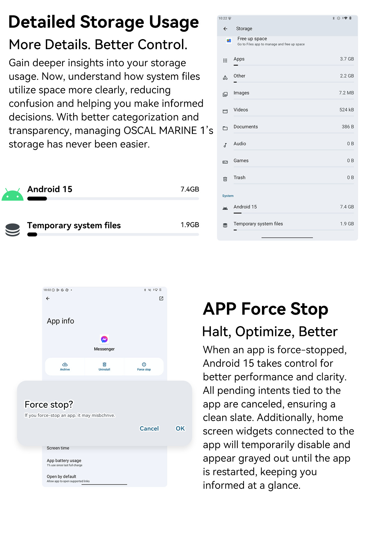 OSCAL MARINE 1 Rugged Phone-Vistaroot