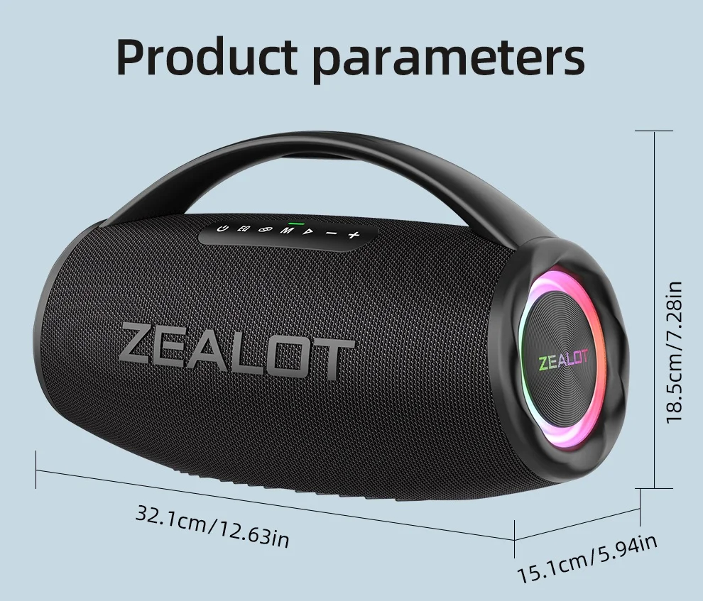 ZEALOT-S97 80W Bluetooth Powerful Wireless Speaker-Vistaroot