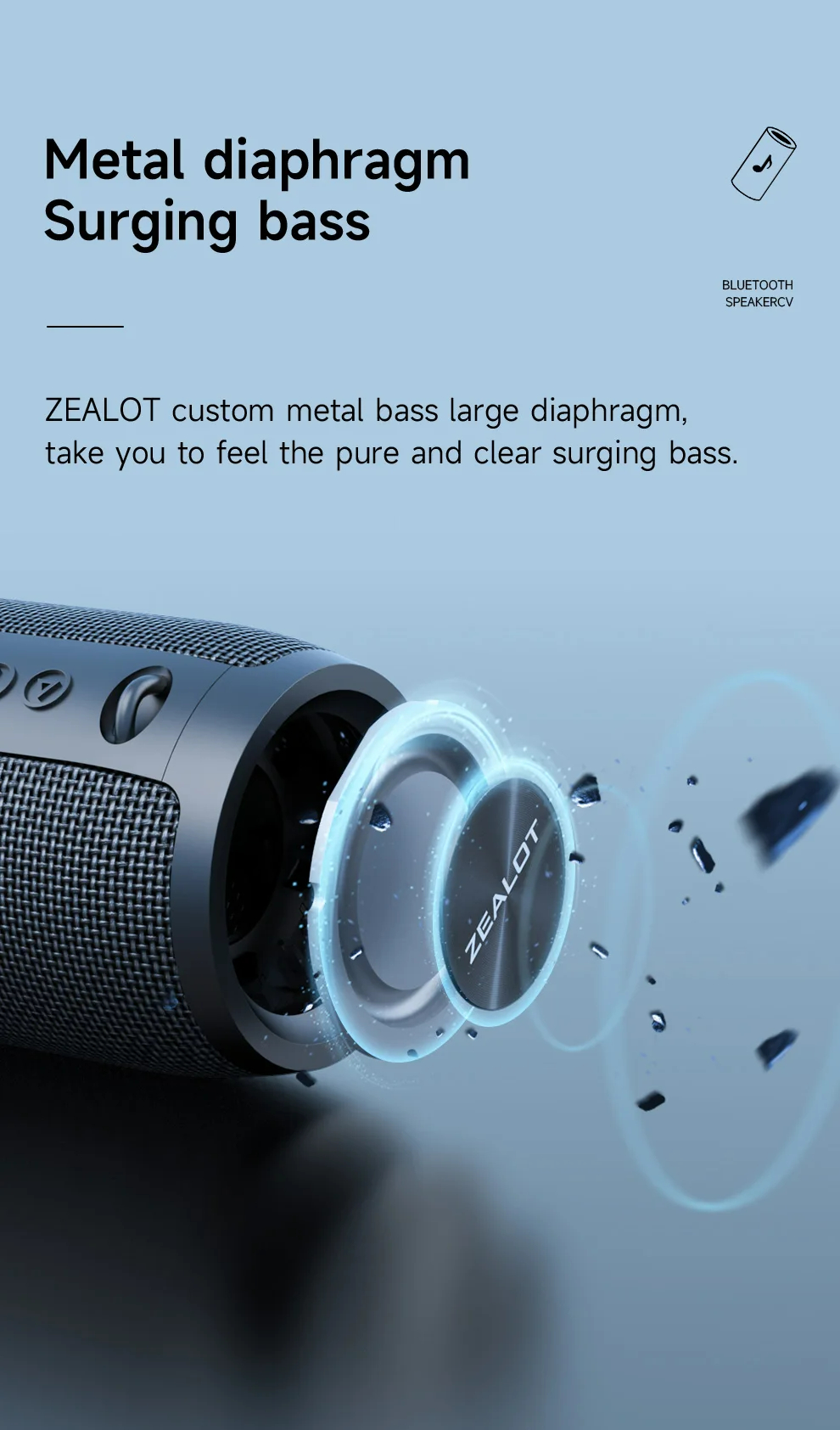 ZEALOT-S51PRO 40W Bluetooth Speaker-Vistaroot