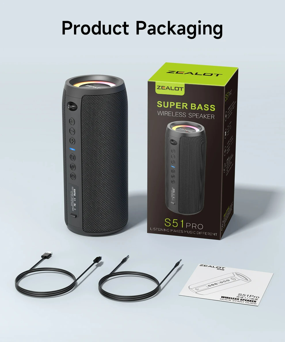 ZEALOT-S51PRO 40W Bluetooth Speaker-Vistaroot ZEALOT-S51PRO 40W Bluetooth Speaker-Vistaroot