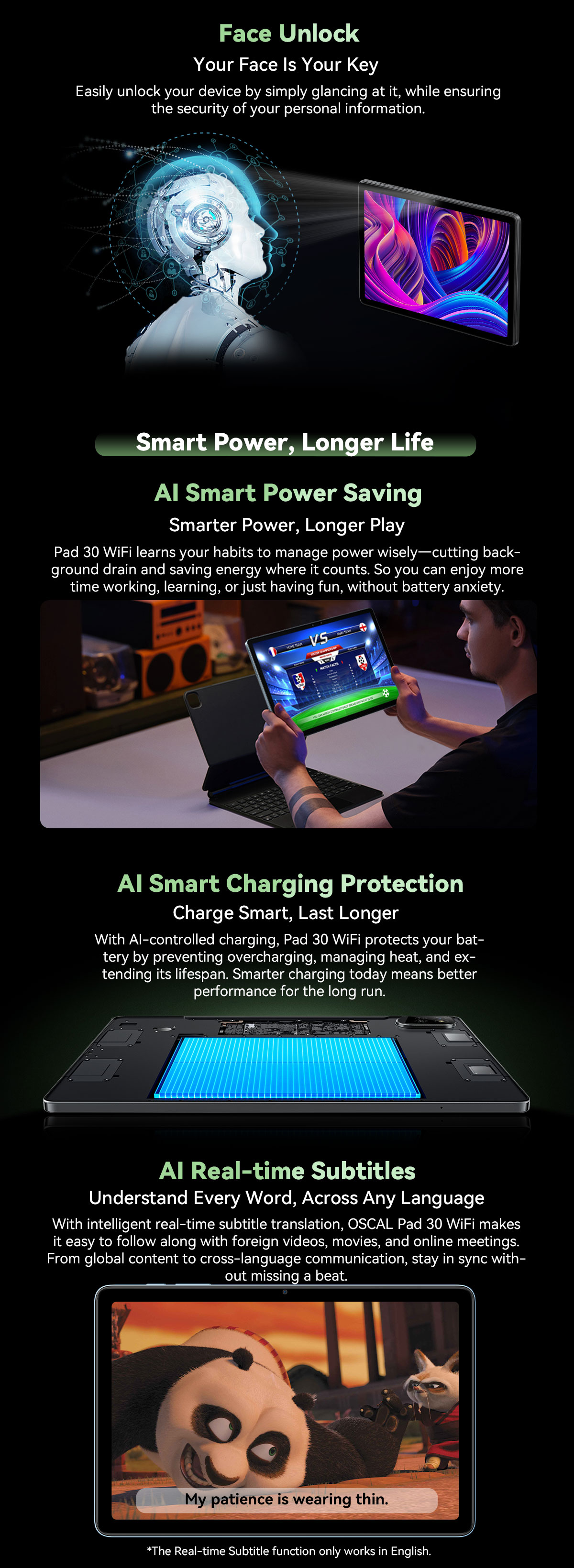 OSCAL Pad 30 WiFi 10.1″ Android Tablet-Vistaroot