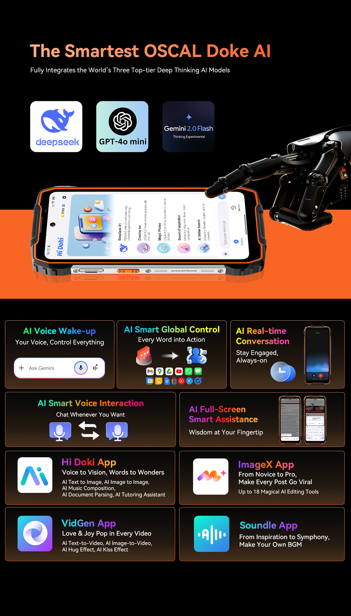 OSCAL PILOT 3 5G AI Rugged Smartphone 12/256GB-Vistaroot