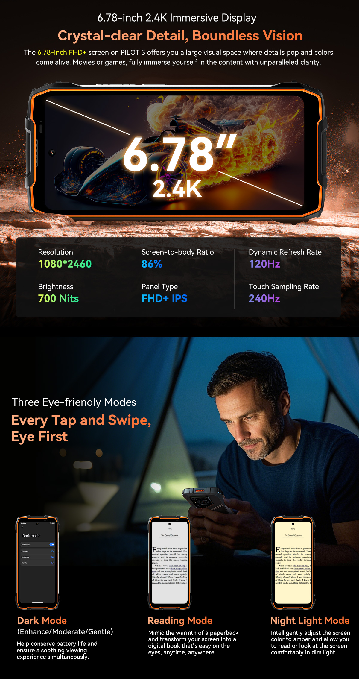 OSCAL PILOT 3 5G AI Rugged Smartphone 12/256GB-Vistaroot