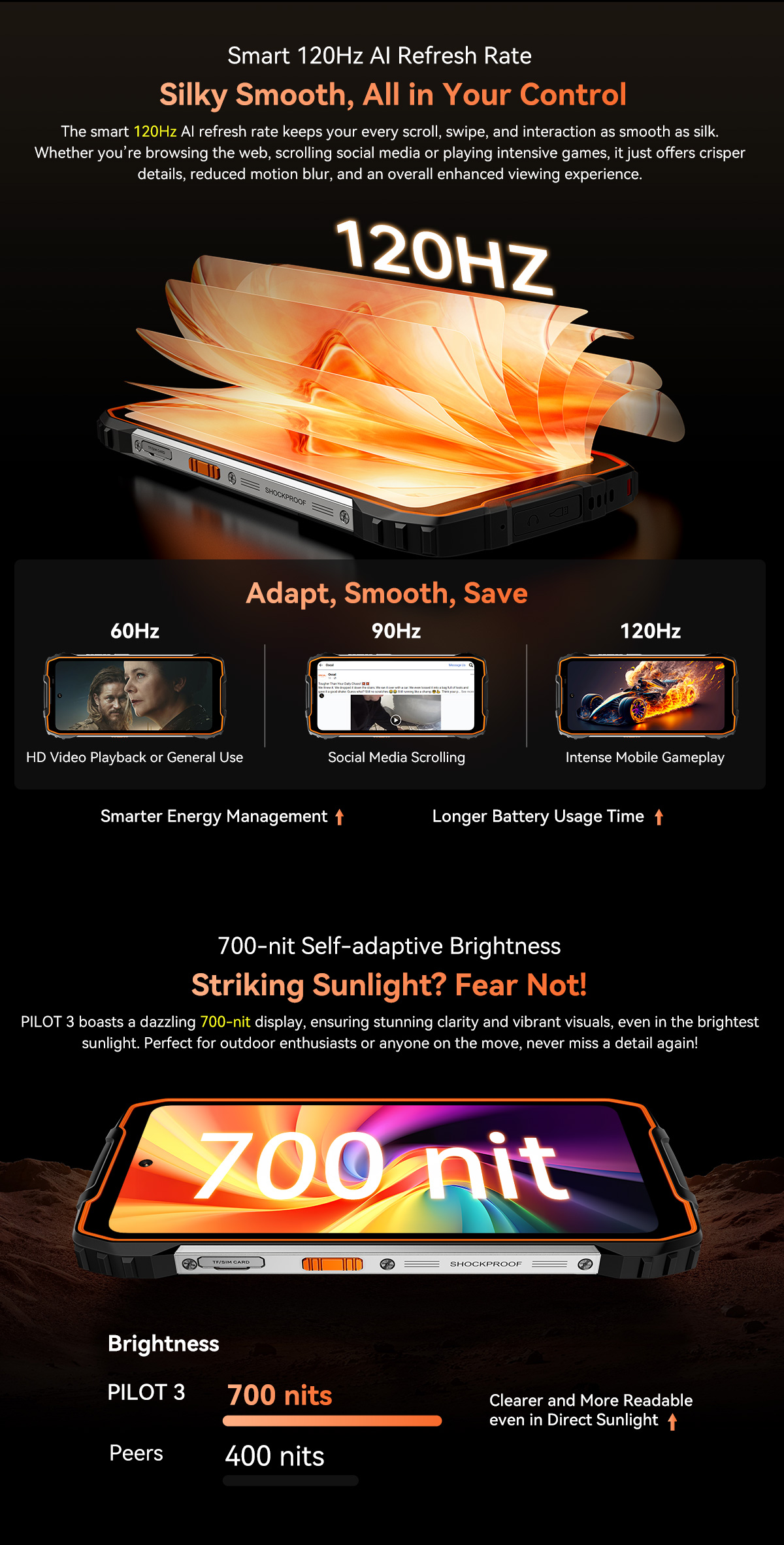 OSCAL PILOT 3 5G AI Rugged Smartphone 12/256GB-Vistaroot